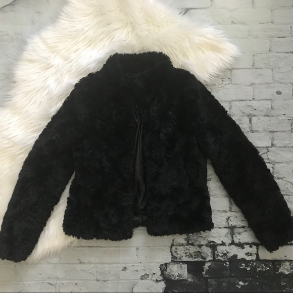 Hm Divided Faux Fur Jacket 